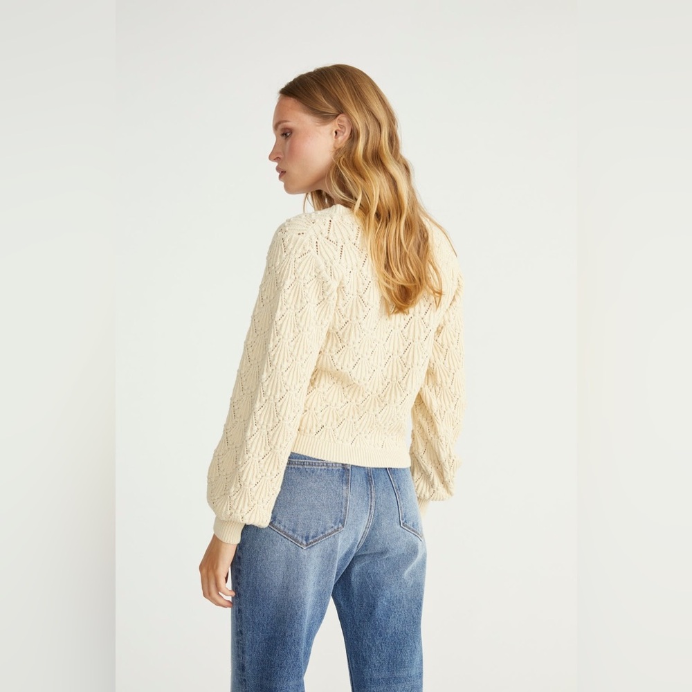 NWOT Driftwood Nancy Cardigan Size S color: Oat - Picture 4 of 12